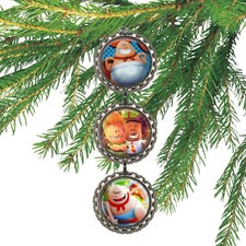 CAPTAIN UNDERPANTS Epic Movie 3D Bottle Cap Christmas Ornament  Gift for Kids