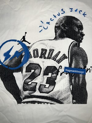 Jordan x Travis Scott x Fragment Mens Short Sleeve T-Shirt