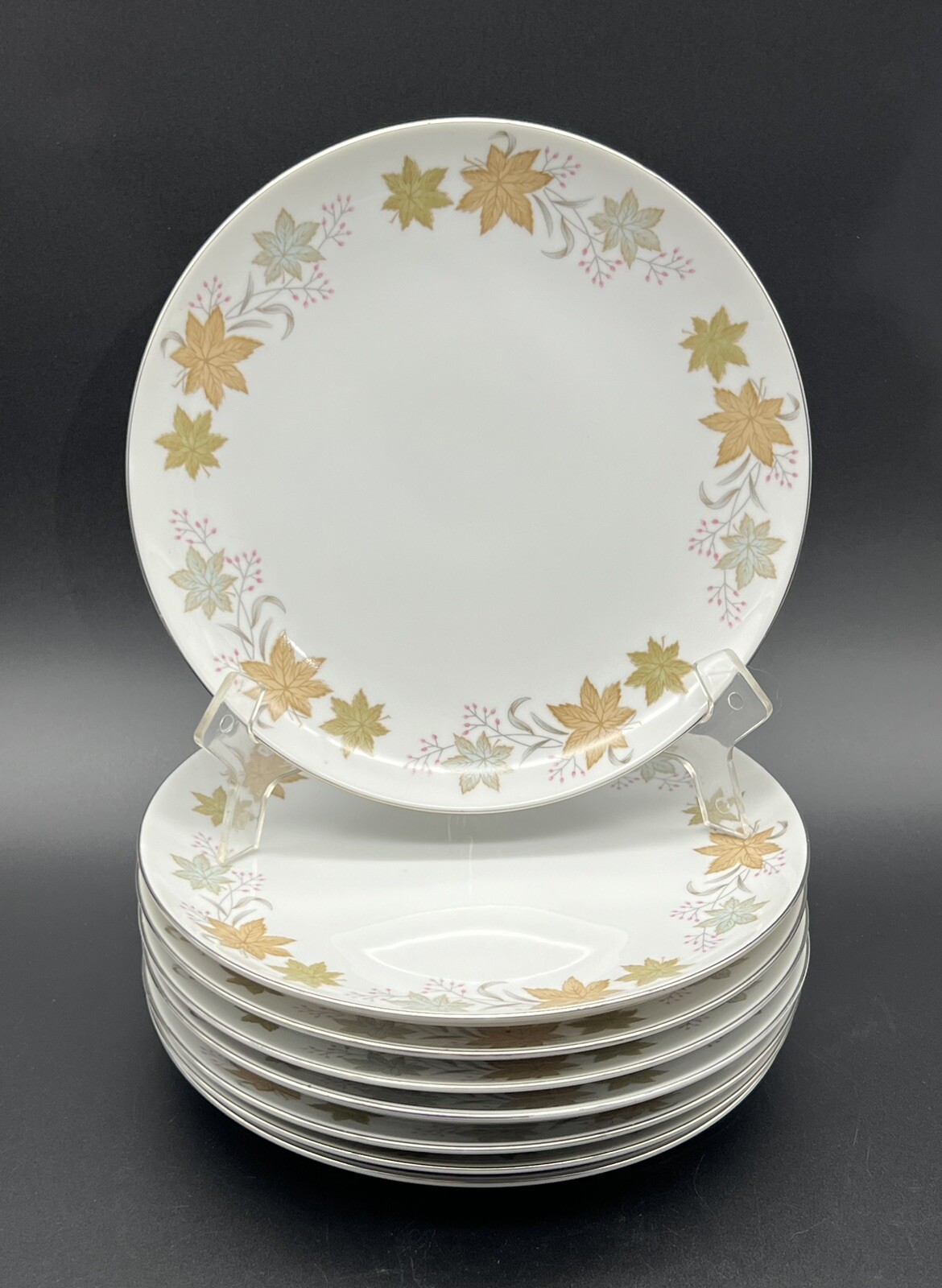 Precioso Plato de Ensalada Fino China Japón Gayle 3842 7 1/2