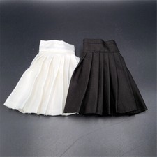 1:6 Scale Black Pleated Skirt Dress Clothes for 12" Female Action Figure Toys