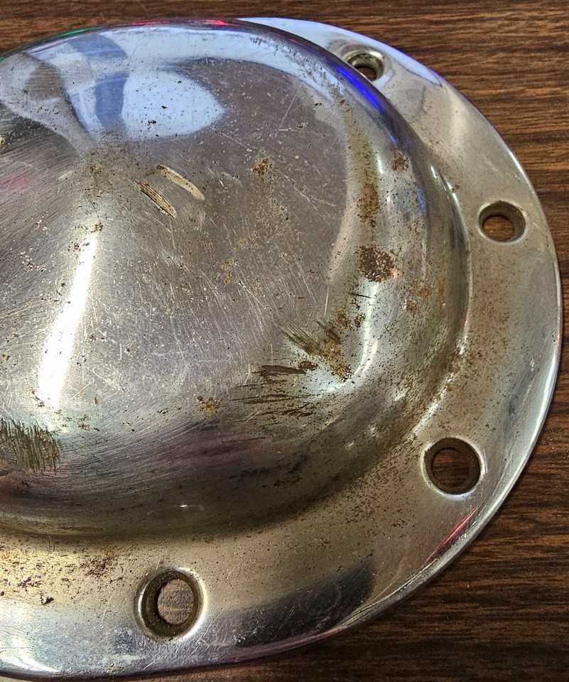 Harley OEM Knucklehead Panhead Flathead Outer Primary Dimpled Derby ...