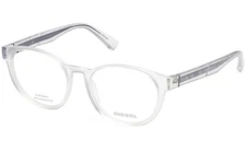 Diesel DL 5418 026 Crystal Clear Plastic Optical Eyeglasses Frame 53-18-145 RX