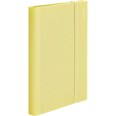 Kingjim Clear File Compact A4 Bi-Fold 10 Pockets Yellow CN5894 From Japan