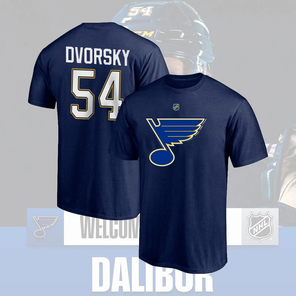 Welcome Dalibor Dvorsky #54 St Louis Blues 2025 Player Name & Number Fans