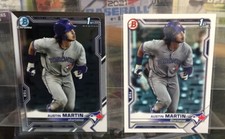 2021 Bowman Chrome AUSTIN MARTIN 1st Rookie RC Prospect + Paper Blue Jays