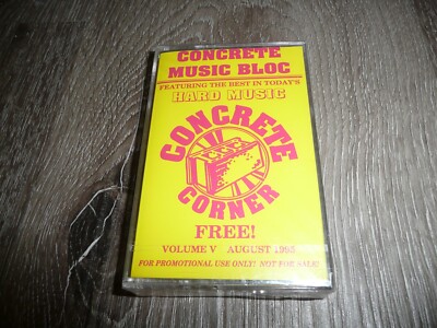 CONCRETE MUSIC BLOC  Hard Music New Sealed Aug 95 MUSIC SAMPLER TAPES