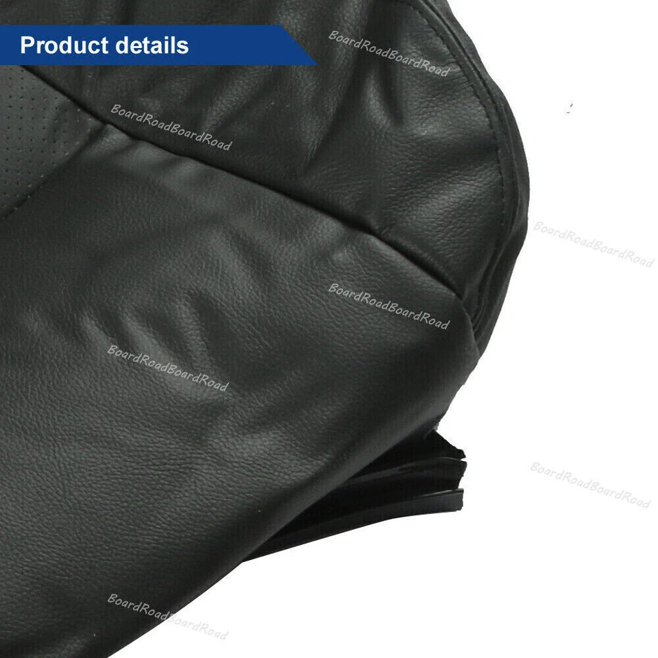 Cubierta de asiento de cuero inferior negra para conductor para Chrysler Town & Country Van 2011-16 Foto 4 de 4