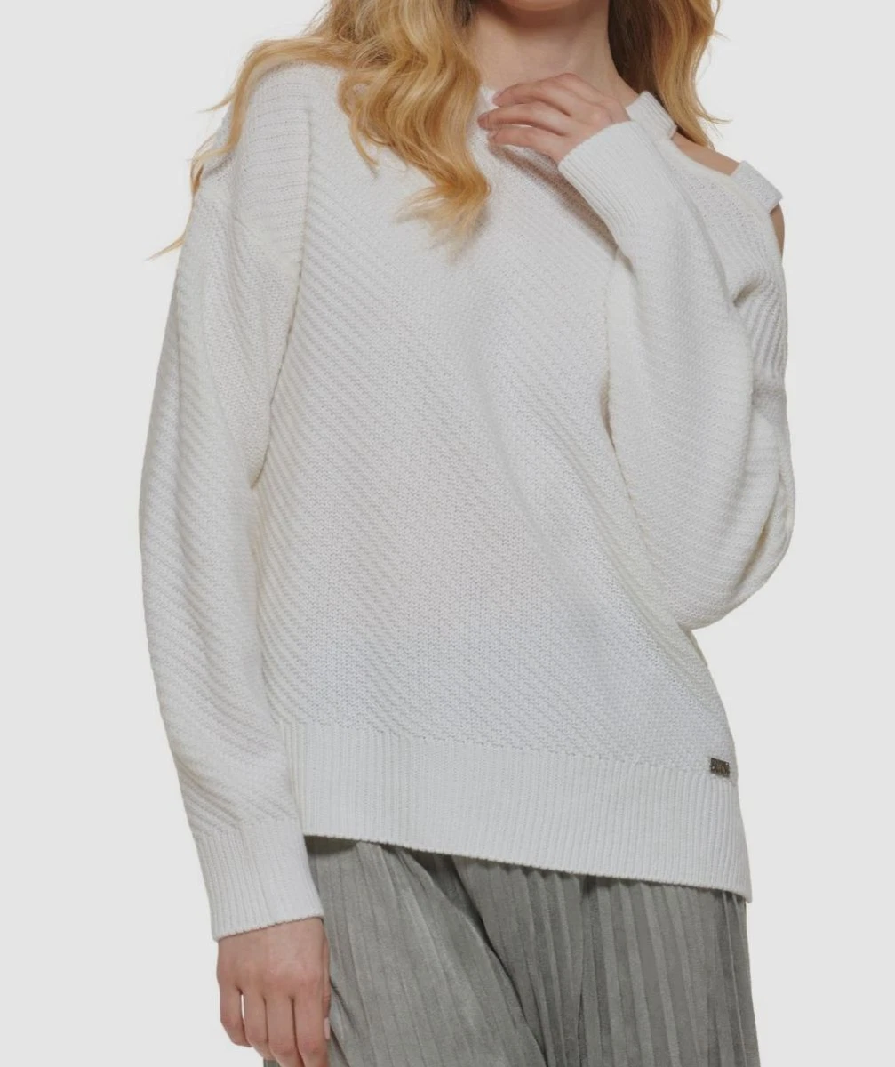 dkny cut out sweater