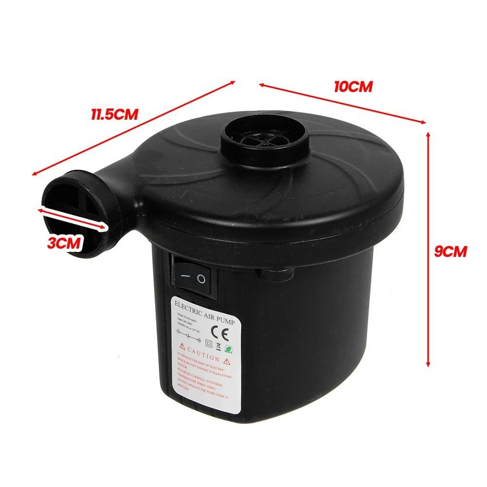 Elektrische Luftpumpe Luftmatratze 12/240V Pumpe Luftbett Schlauchboot Pool Pump - Bild 4 von 4