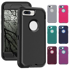 For iPhone 7/7 /7 Plus Phone Case Shockproof Heavy Duty Rubber Protective Cover