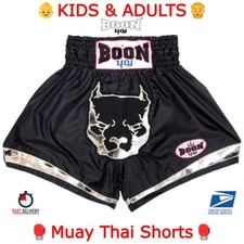 Pantaloncini Boon Muay Thai Pit Bull cane bambini adulti taglia pantaloni attrezzatura sportiva