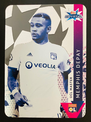 2019-20 Topps Crystal UEFA # 117 UCL Master Memphis Depay Lyon