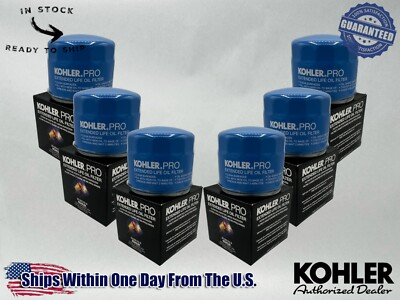 #ad Kohler Genuine OEM Extended Life 300 Hour Oil Filter 25 050 53 S 6 Pack $97.09
