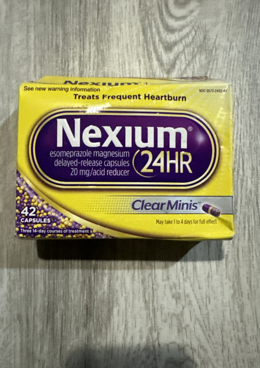 Nexium Esomeprazole Magnesium 20mg ClearMinis 42 Count Exp 11/24