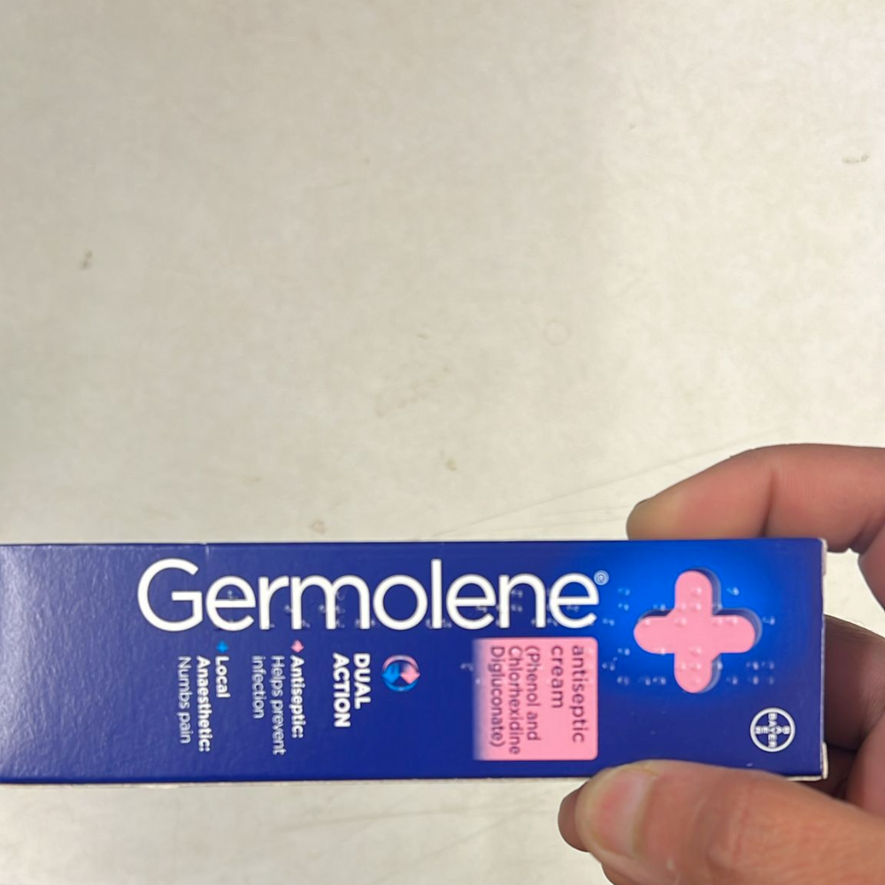 Germolene Antiseptic Cream Dual Action with Local Anaesthetic Numbs