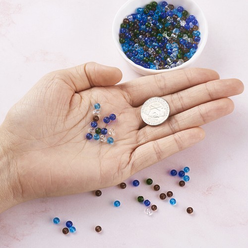 Solid Color Glass Ball Beads Round Smooth Loose Beads for Beading Jewelry 4~10mm - Picture 49 of 103