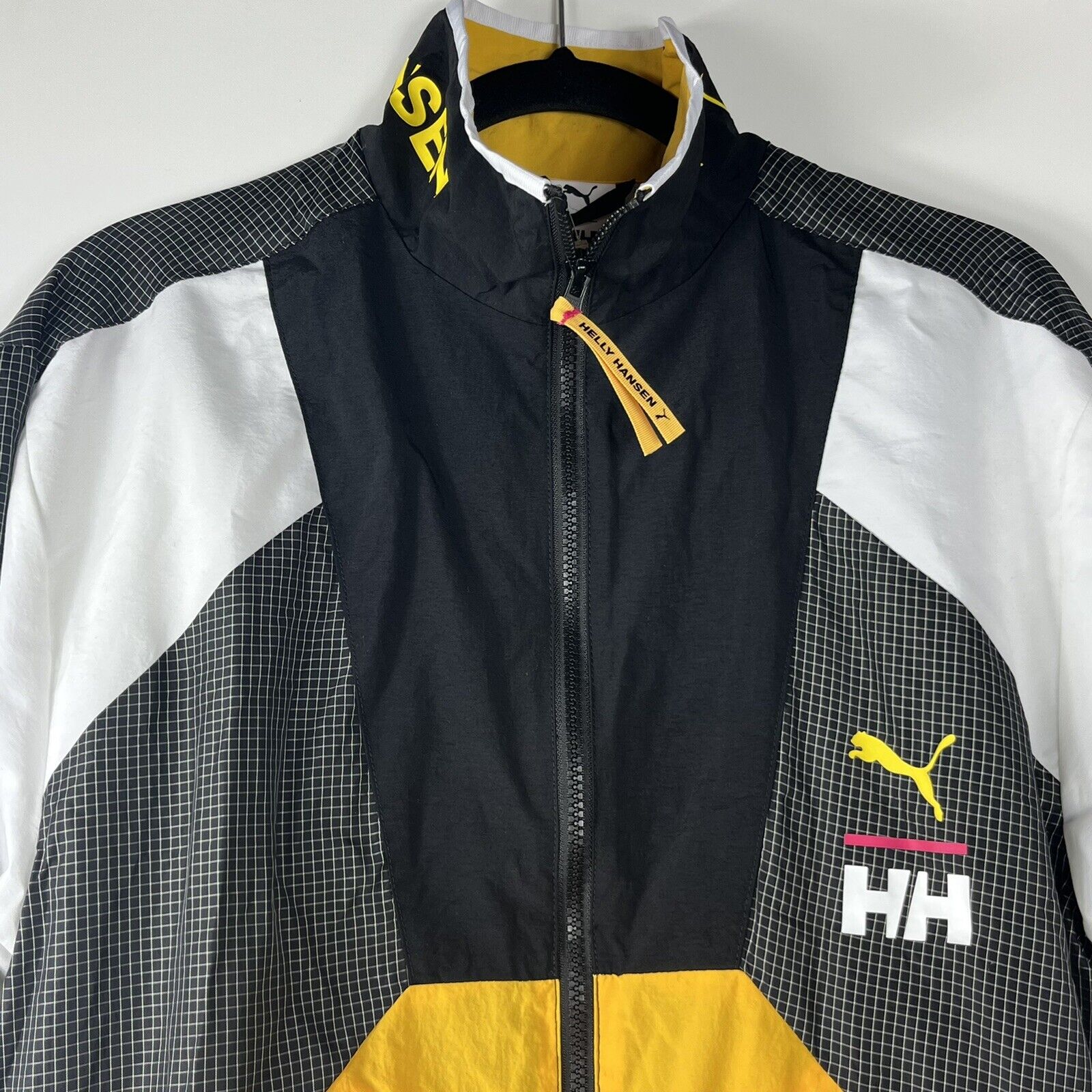 Puma x Helly Hansen TFS Men's Track Top Jacket Full Zip Size XS Citrus MSRP  $90