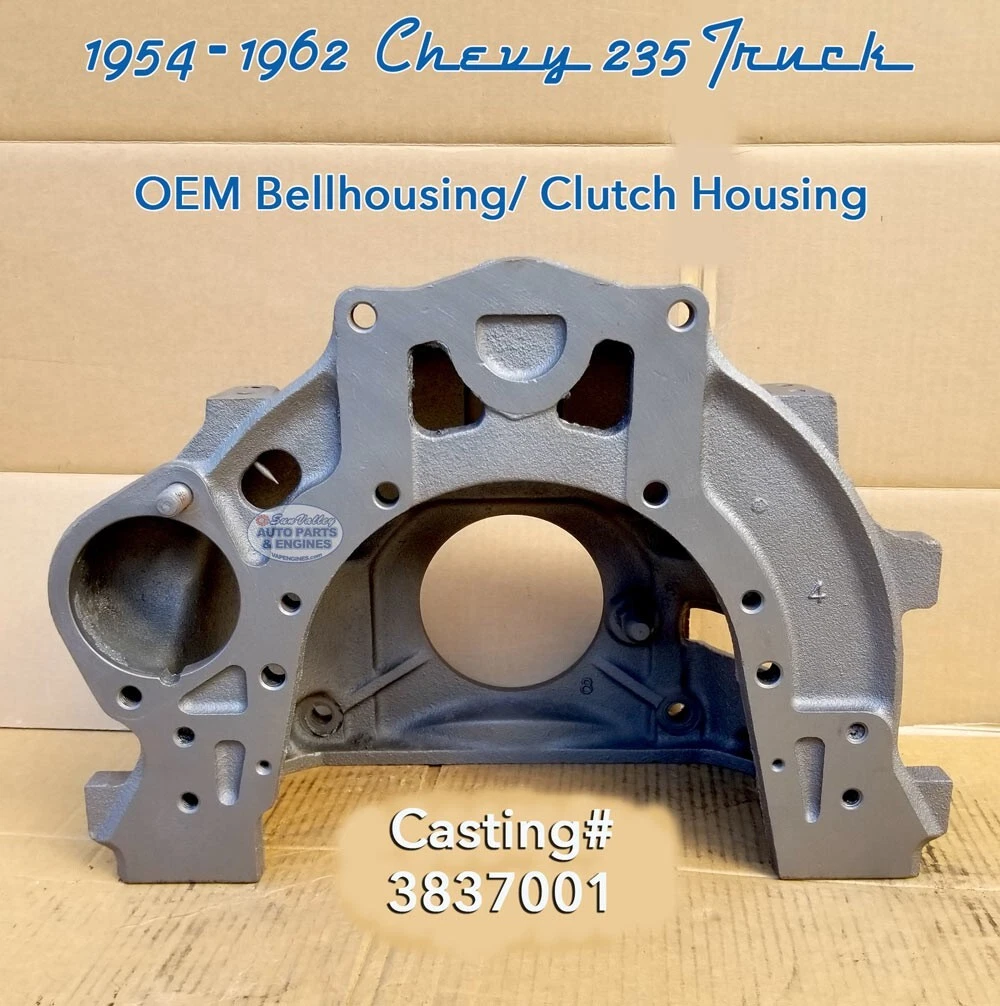 1954-1962 Chevy GM 235 6-cylinder Truck OEM Bell/Clutch Housing 