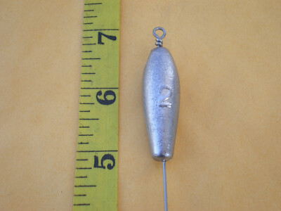 10 PCS. NO SNAG BOTTOM BOUNCER/TROLLING SINKER 2 OZ. S. STEEL WIRE .045 X 7''