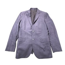 Theory Wool Blazer Mens 40R Grey Textured Jacket