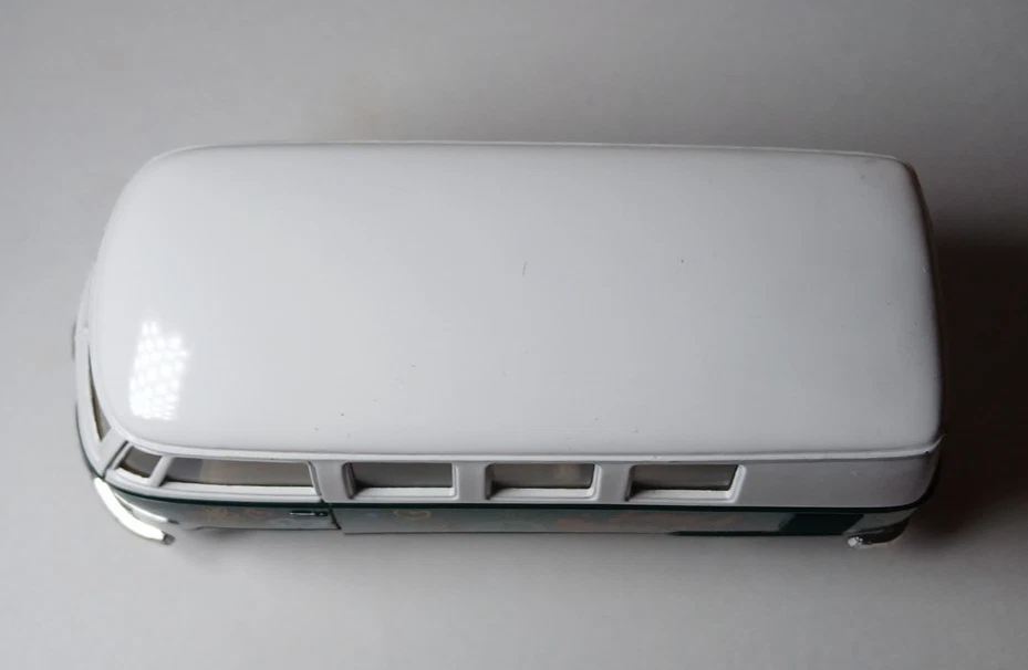 Autobús Volkswagen🚎1962 VW clásico con acción de tracción trasera, escala 1/32 Foto 2 de 4