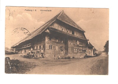 Germany Freiburg im Breisgau Hotel postcard 1909