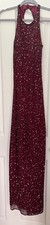 Vintage Small Burgundy red beaded Scala Romy prom dress