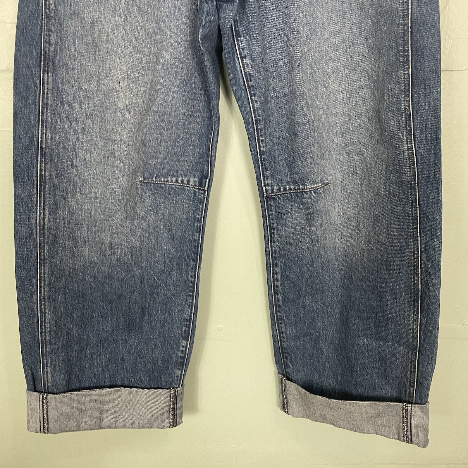 AG Adriano Goldschmied Mercer Cuffed High Rise Barrel Jeans Women Sz 29 Nouveau thumbnail 6