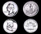 1962 GEM-PROOF FRANKLIN & WASHINGTON SILVER HALF & QUARTER DOLLAR'S GEM-PR++++