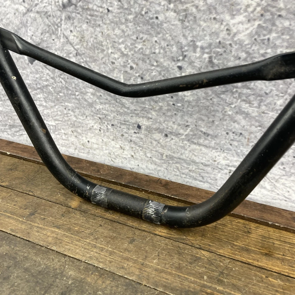 BMX Bicycle V-Bar Handlebars Black Double Clamp Crossbar Motocross Box - Image 3 of 4