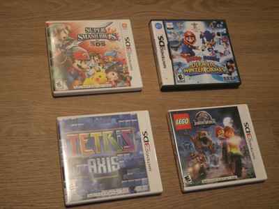 Nintendo DS/3DS Game Bundle   Super Smash Bros, Mario & Sonic, Tetris Axis, LEGO