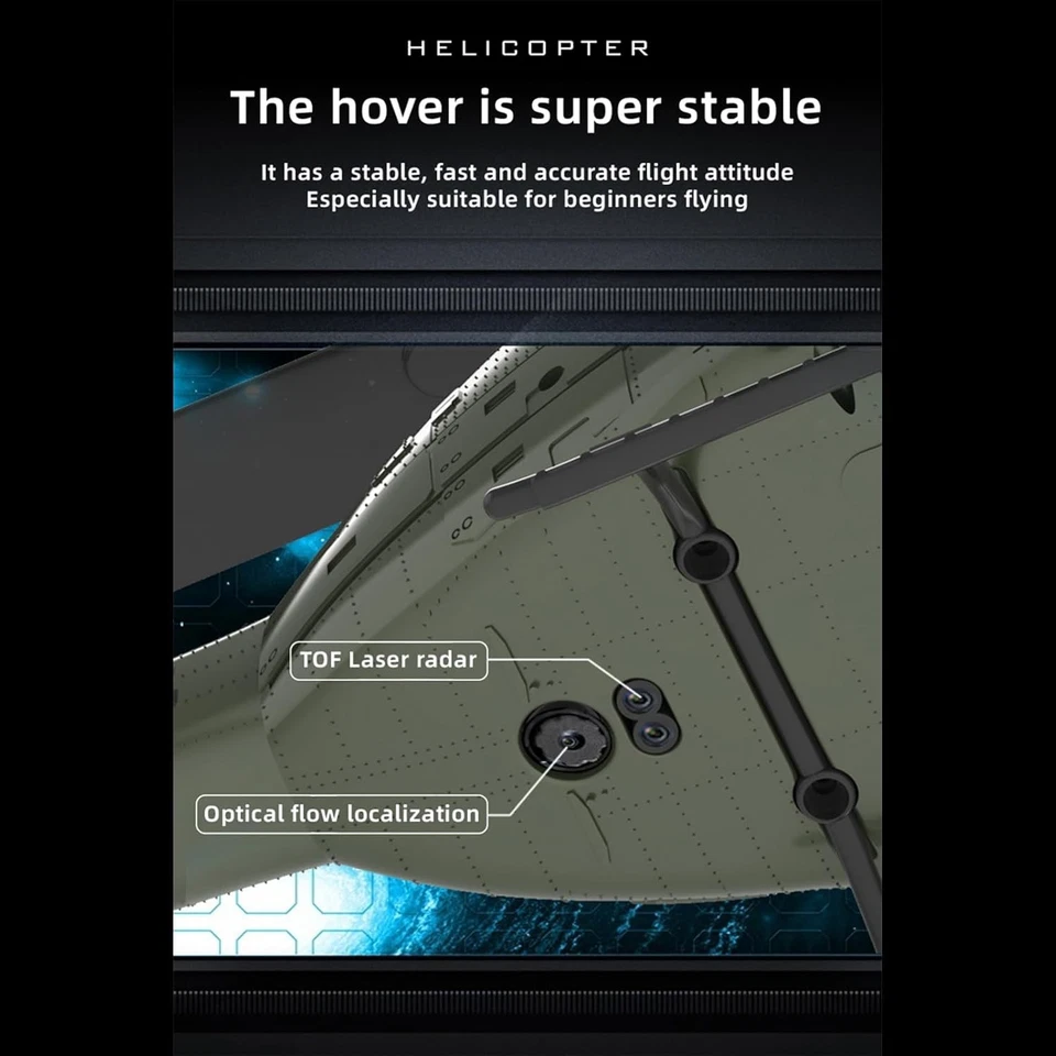 315MM UH-1 Remote Control Helicopter Aircraft for Adults Expert 6CH C032 Maintai - Image 2 of 4