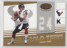 2004 Leaf Certified Materials Gold Team 24K 35/75 David Carr #GT-8 0a1