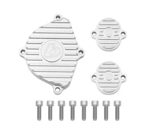 TB Parts Billet Head Covers, Silver w/Ti Hardware – KLX110 Z125