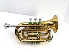 WOW E.M. Winston TP-400L Pocket Trumpet w/ Case   Boston MA   Model 22S1 Clean 