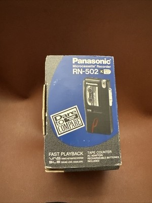 Complete Panasonic RN-502 Microcassette Recorder, PARTS OR REPAIR