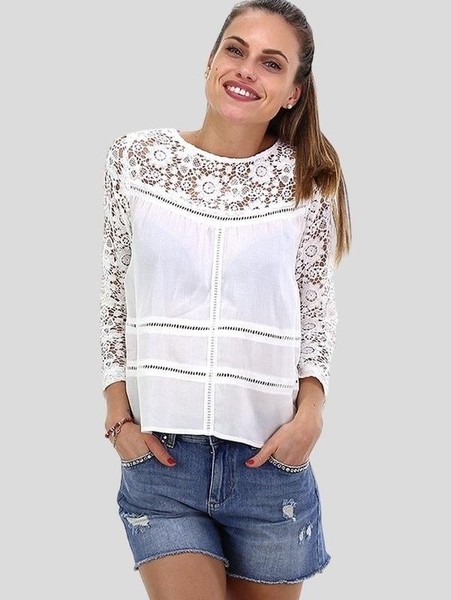 Women Liu Jo Shirt White Cotton 32