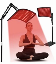 Red Light Therapy for Face and Body, Red Infrared Light Therapy Lamp with Stand
