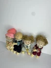 Vintage Miniature 4 Cabbage Patch Lot  Kids Boys Clip On Hugger Doll