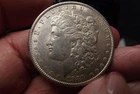 1889-P New Purchase Pretty AU Morgan Silver Dollar Rev. Color