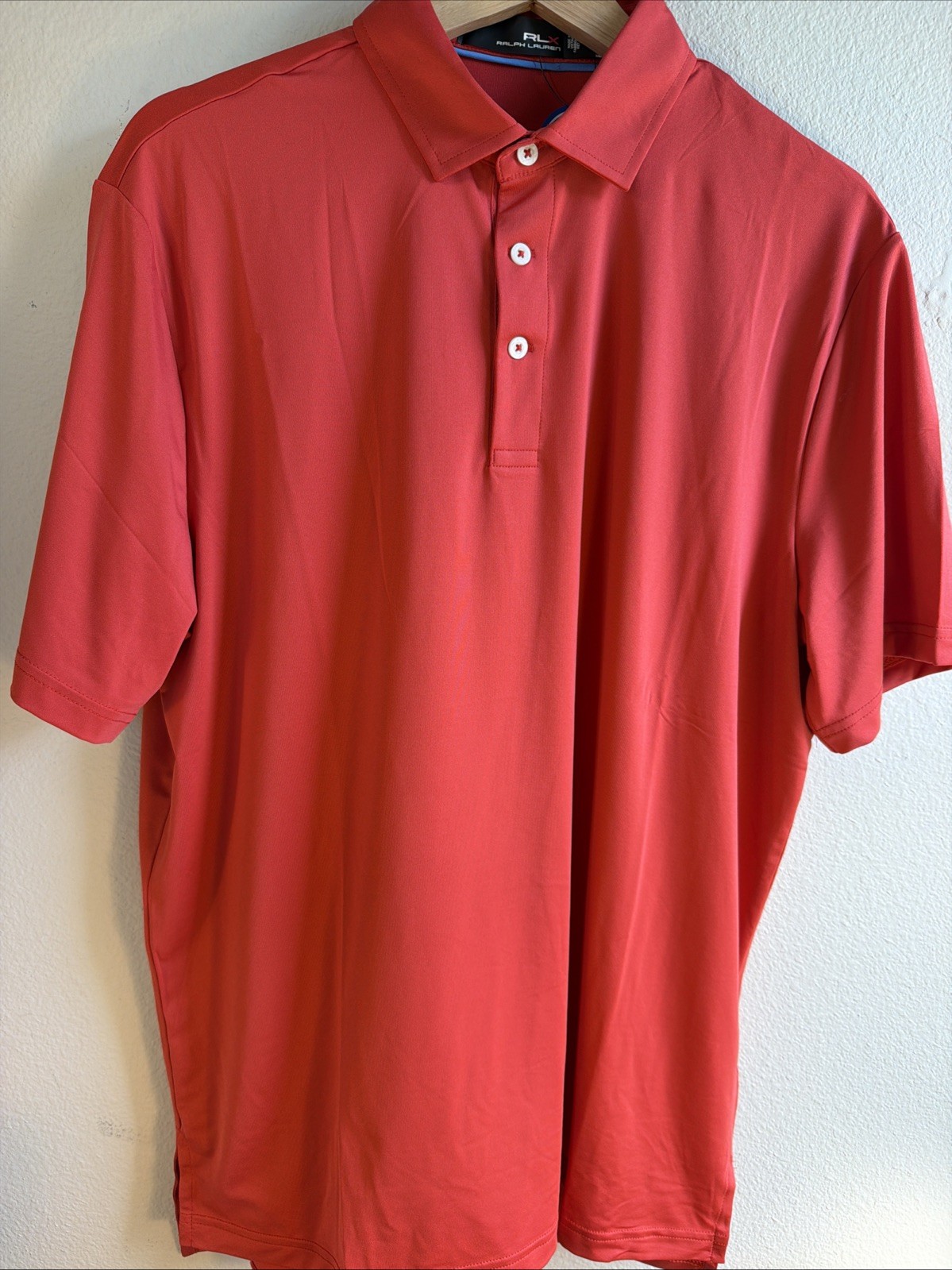Ralph Lauren RLX Men’s Red Golf Polo Shirt  M Moisture Wicking Performance NWT image 2