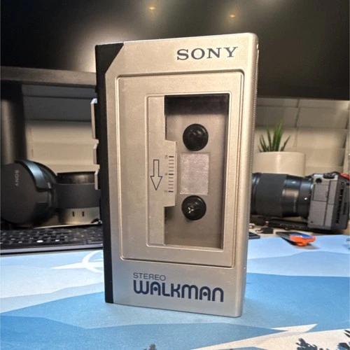 Sony Walkman WM-1 Portable Cassette Player Silver Headphone Jack Belt Clip