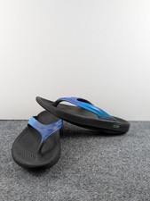 OOFOS Oolala Blue Atlantis Womens Size 8 Recovery Sandals Comfort Slip On Flops