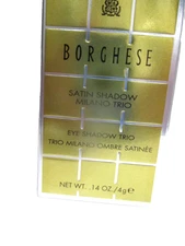 BORGHESE ~ Satin Shadow Milano Trio - Eye Shadow Trio - # 08 Terra Toscana