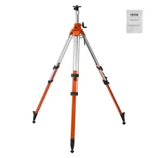 VEVOR Laser Level Tripod Stand 5/8"-11 Thread Mount 45.07-114.37 inch Height Adj