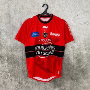 Maillot rugby RCT TOULON porté n°11 BURRDA SPORT home shirt