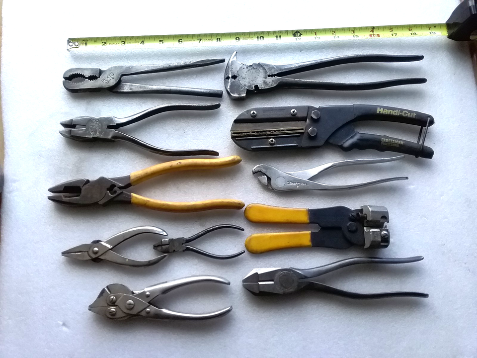 Vntg 11 PLIERS LOT • Mechanics CRAFTSMAN PEXTO UTICA KLEIN Bell Sys ...
