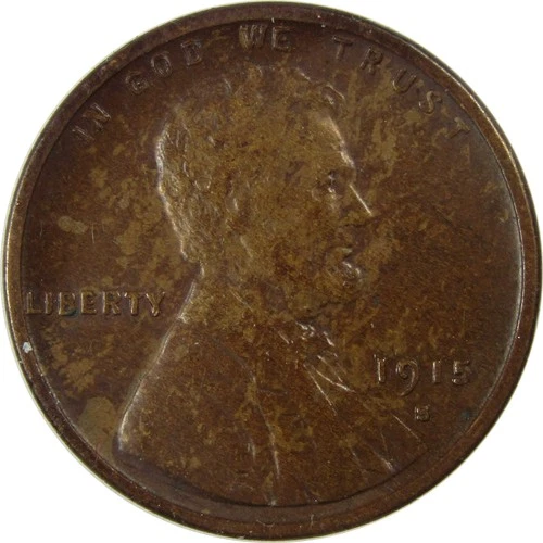 1915 S Lincoln Wheat Cent VF Very Fine Details Penny SKU:I25717