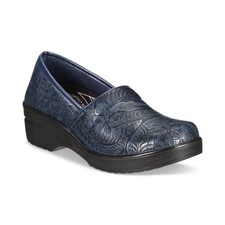 Women's Easy Street Easy Works By Lyndee Slip Resistant Clogs Navy Tool