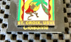 WE BE JAMMIN! ST. CROIX, USVI VINTAGE CLOISONNE ENAMEL PIN 1" X 1 1/8" NWT — photo 2